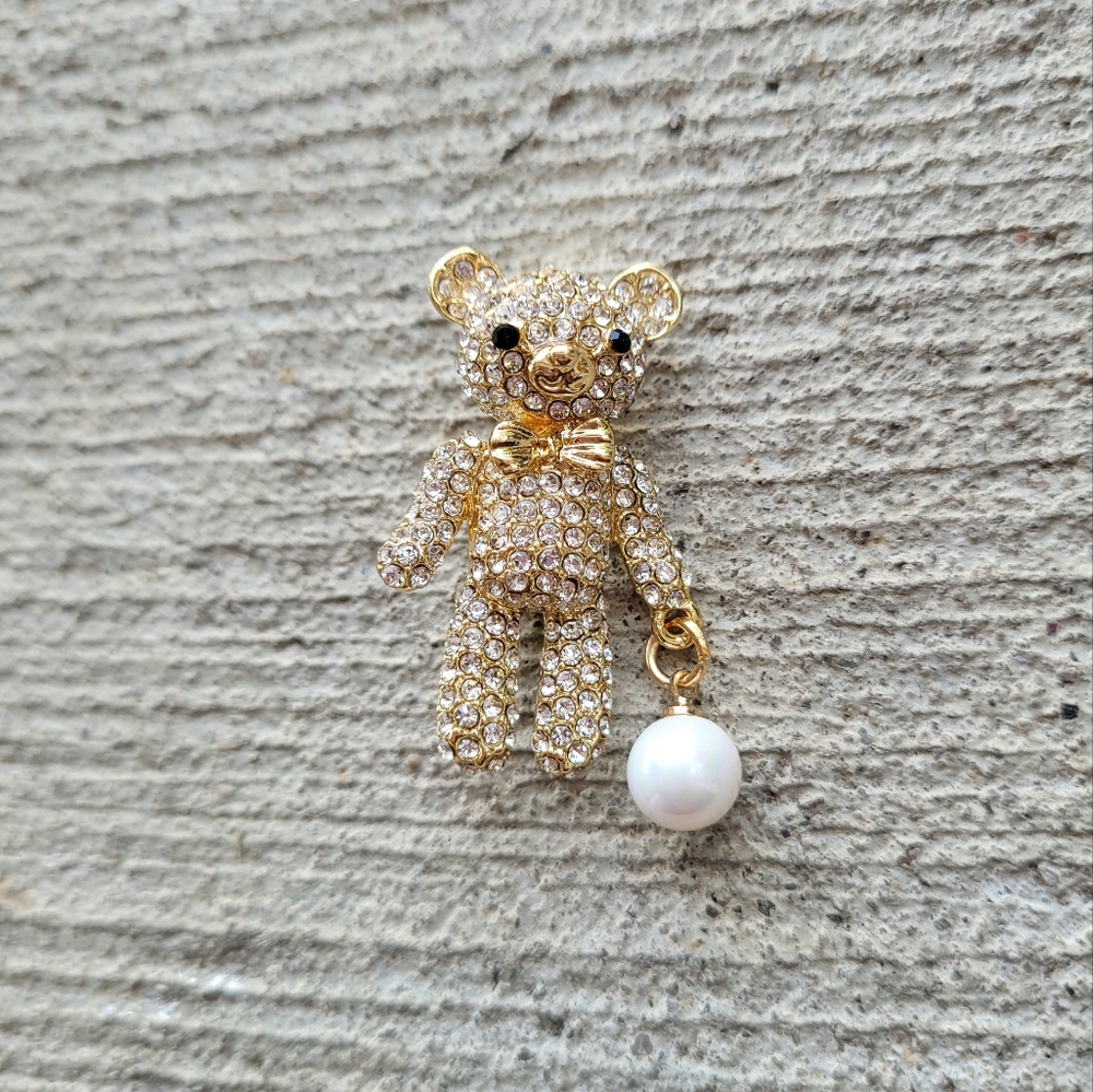Teddy Bear Brooch NWT